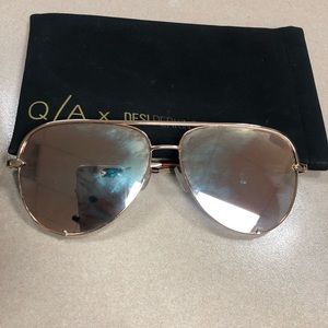 Quay Australia high key gold sunglasses